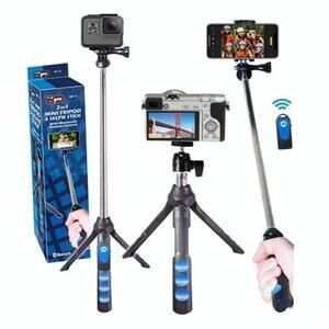 Vidpro MP-15 2-in-1 Mini Tripod/Selfie Stick with Bluetooth Remote Control